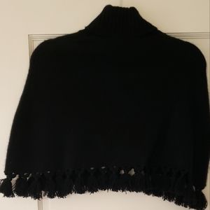 White and Warren cashmere poncho